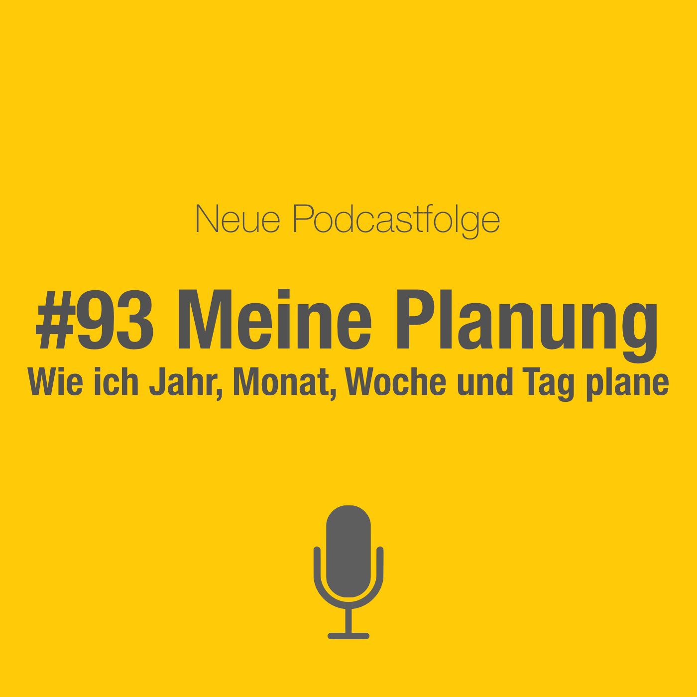 #93 Meine Planung